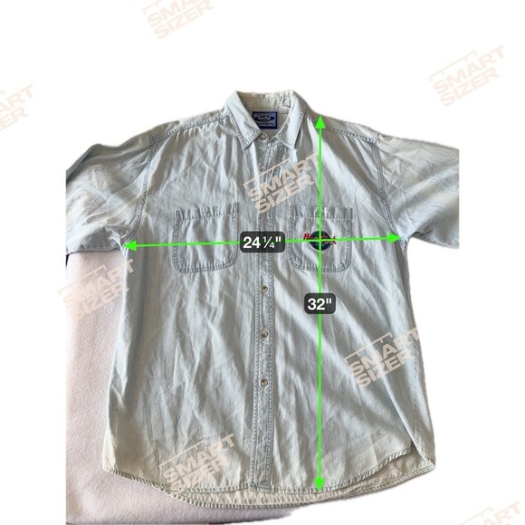Vintage 80s 90s Hard Rock Cafe Washington D.C Denim Shirt Embroidered Size L - Picture 8 of 10